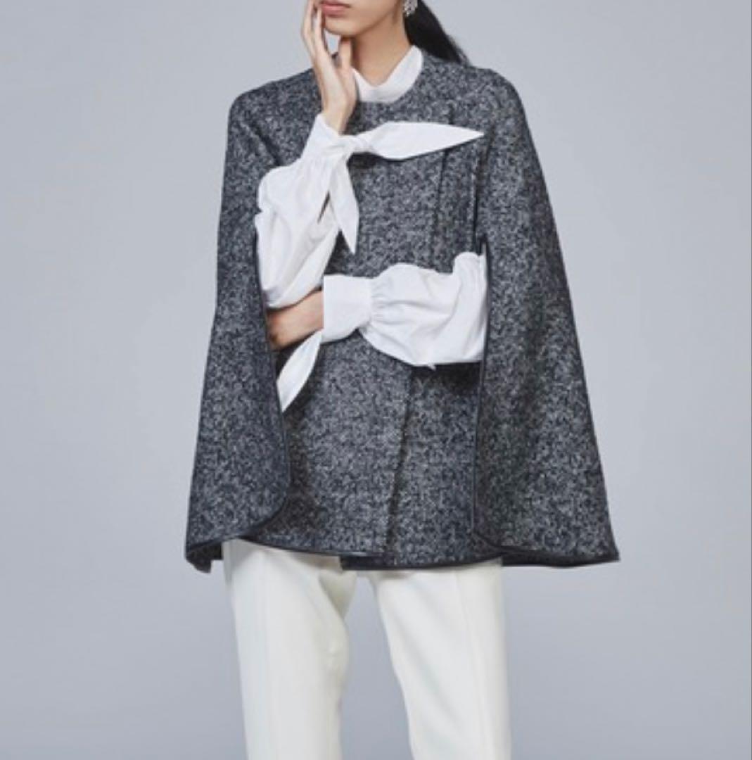 エストネーションESTNATIONツイードケープコート