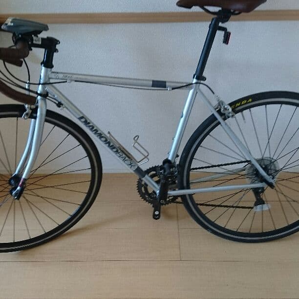 ロードバイク+ヘルメット+空気入れ+外付けスタンドフルセット