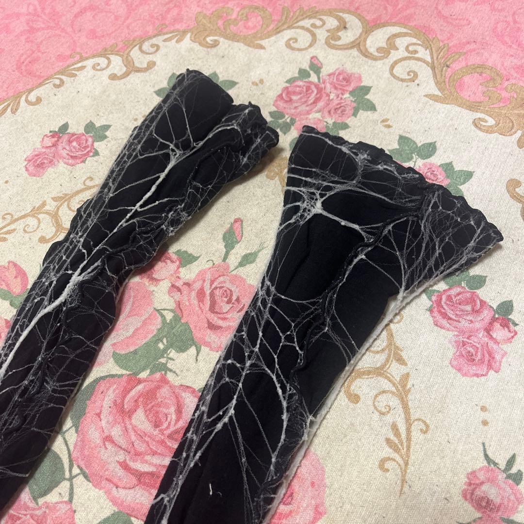 最終値下げalice auaa アリスアウアア 蜘蛛の巣ネットソックス