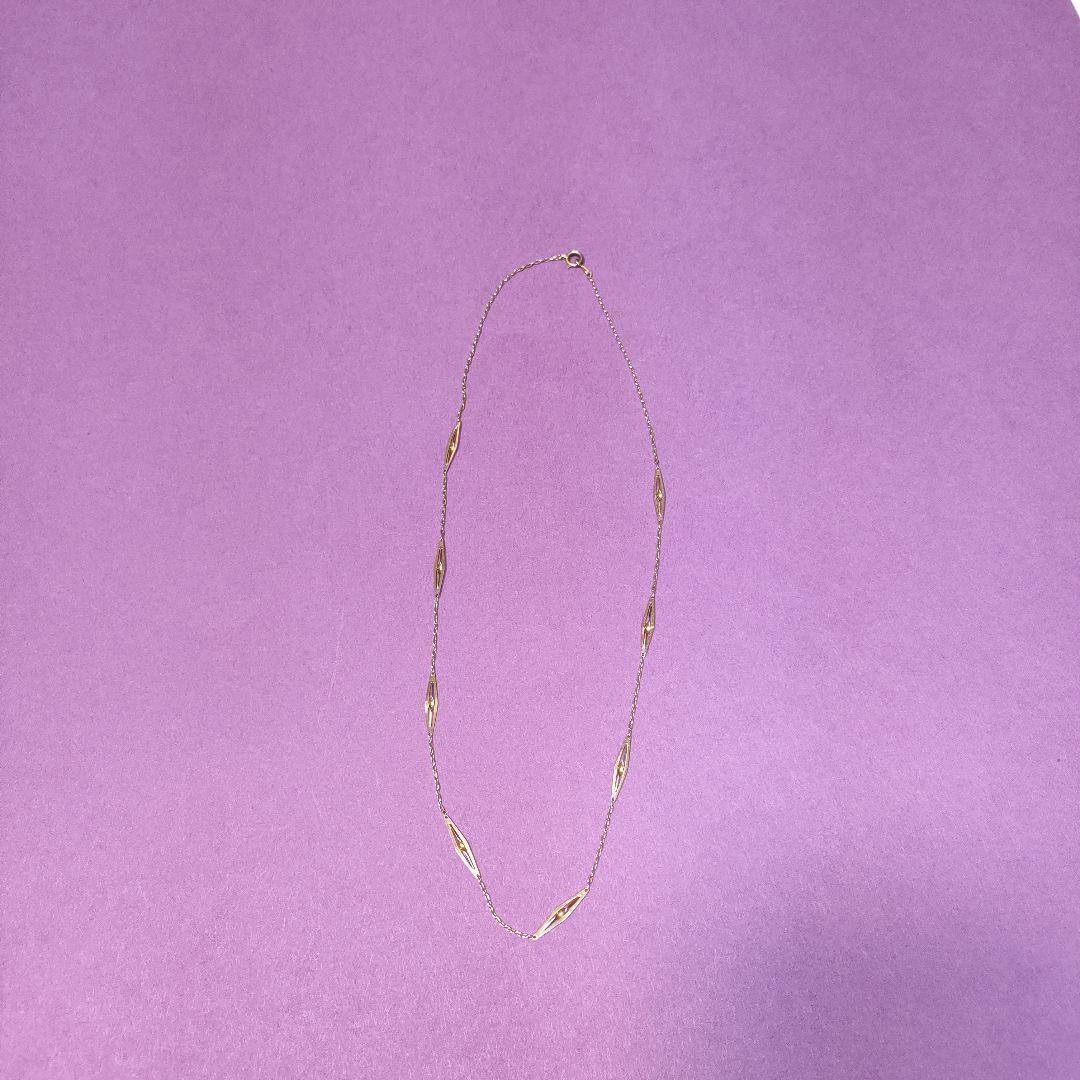 ゴールド　ネックレス　チェーンと装飾付き　刻印無し　２．２g