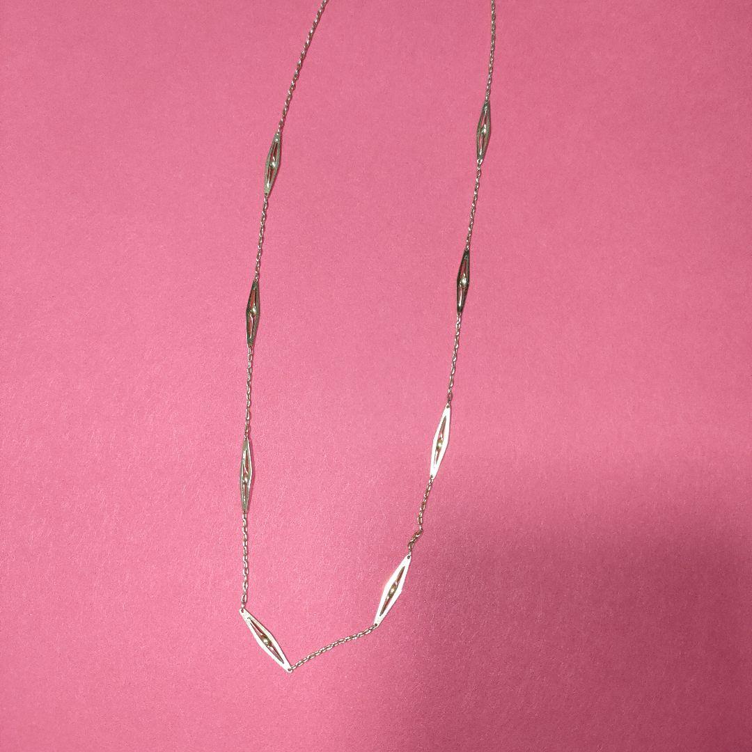 ゴールド　ネックレス　チェーンと装飾付き　刻印無し　２．２g