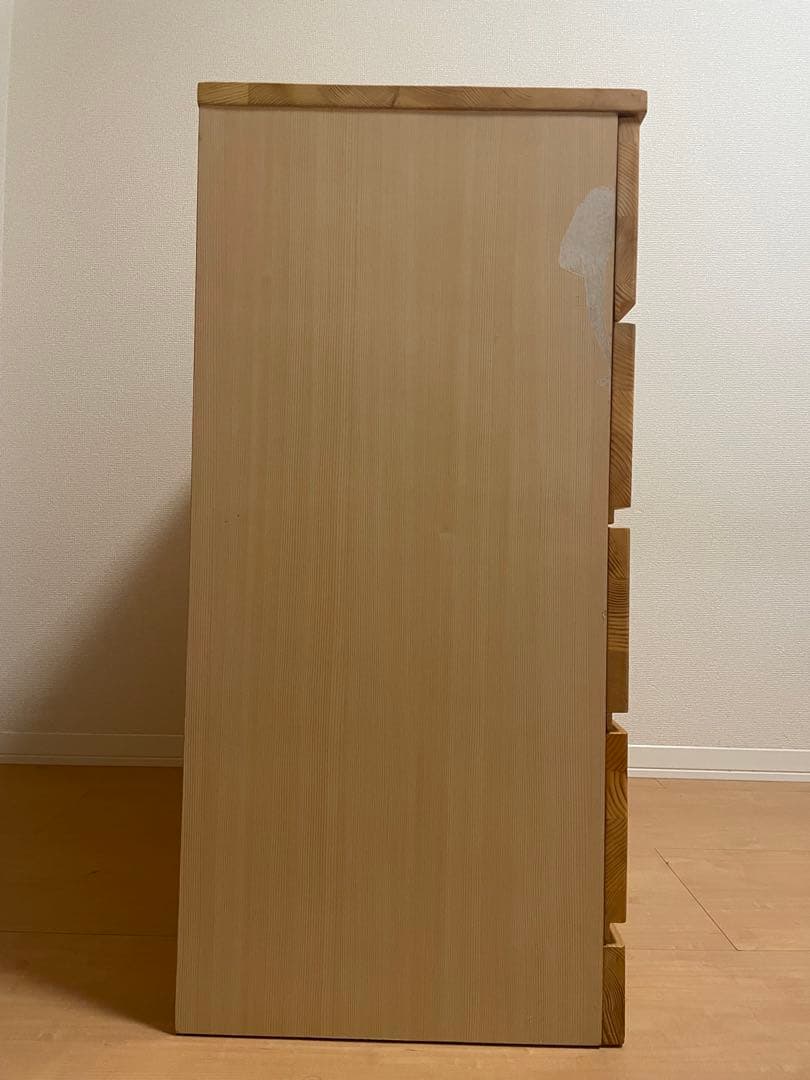 【送料込み】無印良品　パイン材　4段タンス