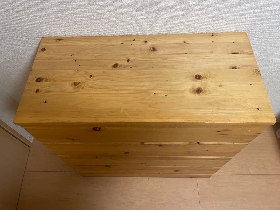 【送料込み】無印良品　パイン材　4段タンス