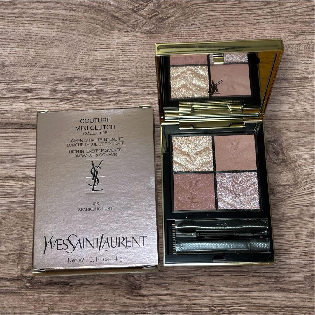 【美品】イヴサンローラン クチュール ミニクラッチ アイシャドウパレット 126