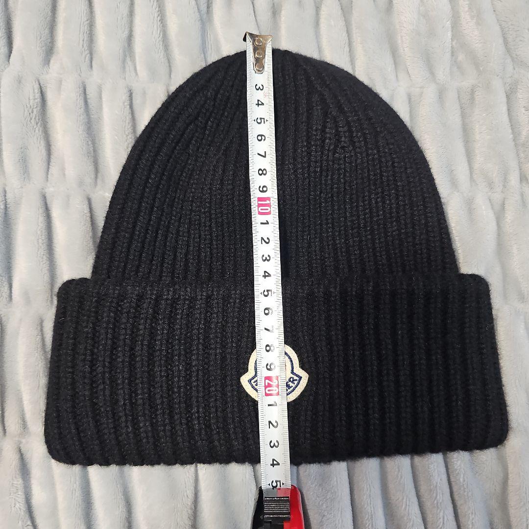 【美品】MONCLER ブラック ニット帽