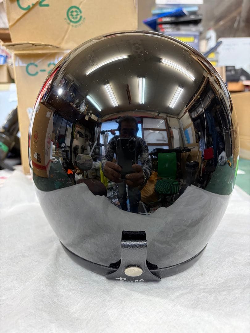 スモールブコ　Buco ジェットヘルメット 黒　サンバイザー付