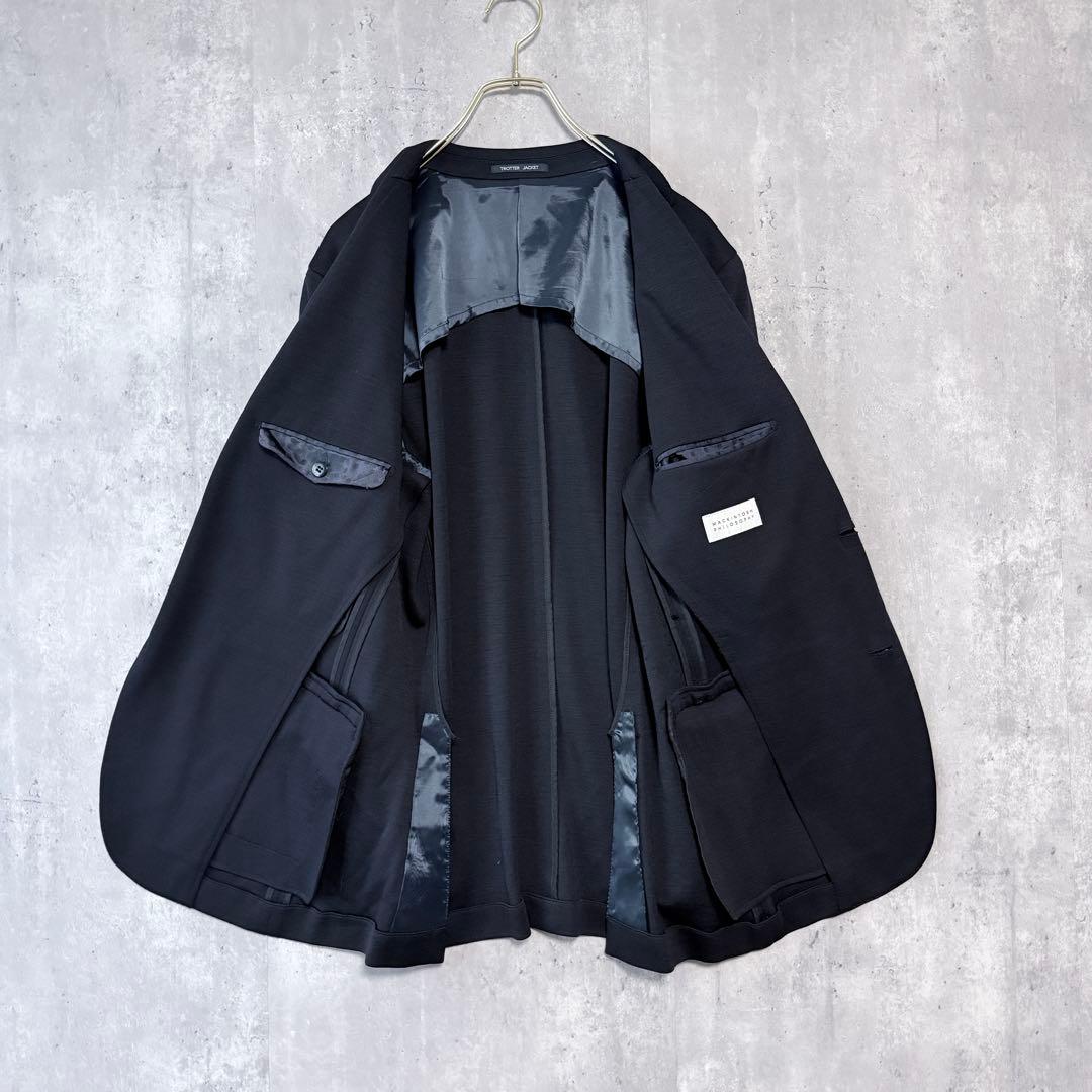 マッキントッシュフィロソフィー トロッタージャケット ウール 黒 40L 美品