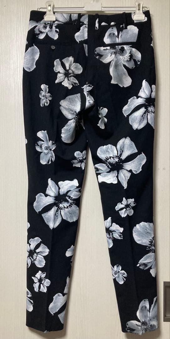 極美品 Neil Barrett 花柄 パンツ スラックス 46 ニールバレット