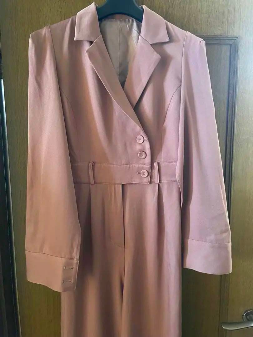 ロイヤルパーティー　ケープ　オールインワン　ベルト　ピンク