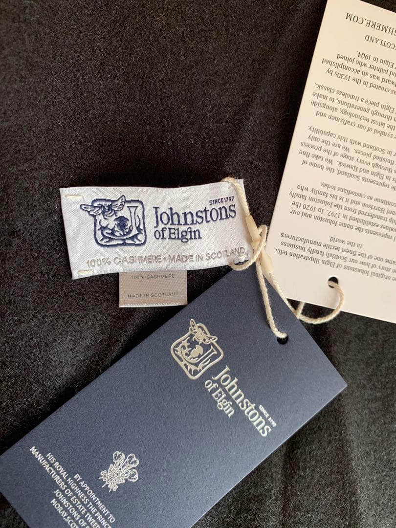 はるはるさつき様分大判ストール カシミア100% ジョンストンズ オブ エルガン