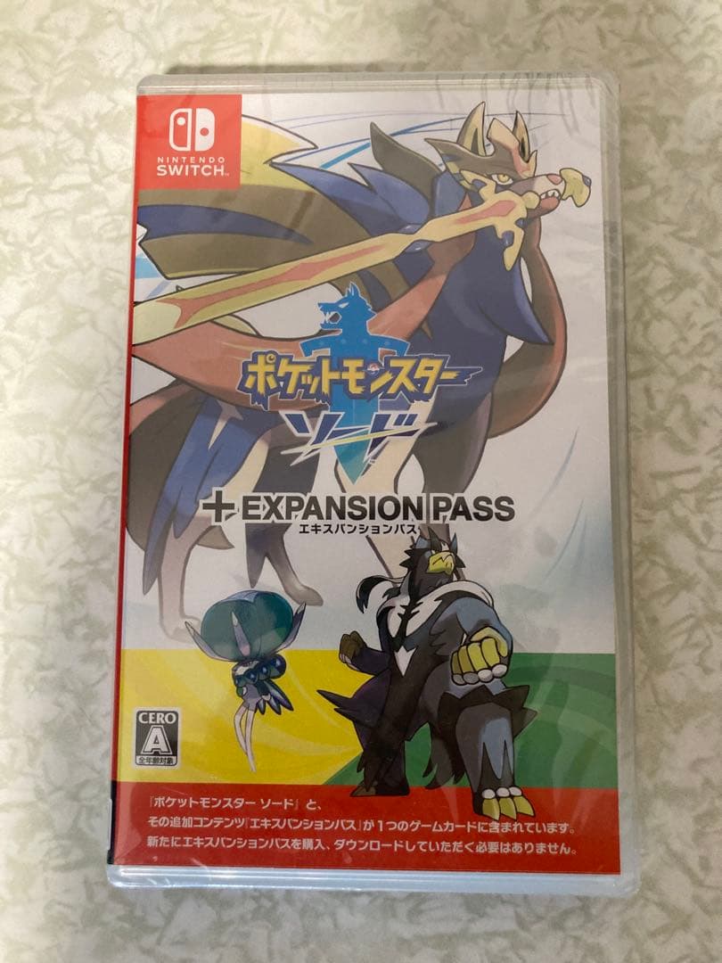 【新品・未開封】 ポケットモンスター ソード+エキスパンションパス