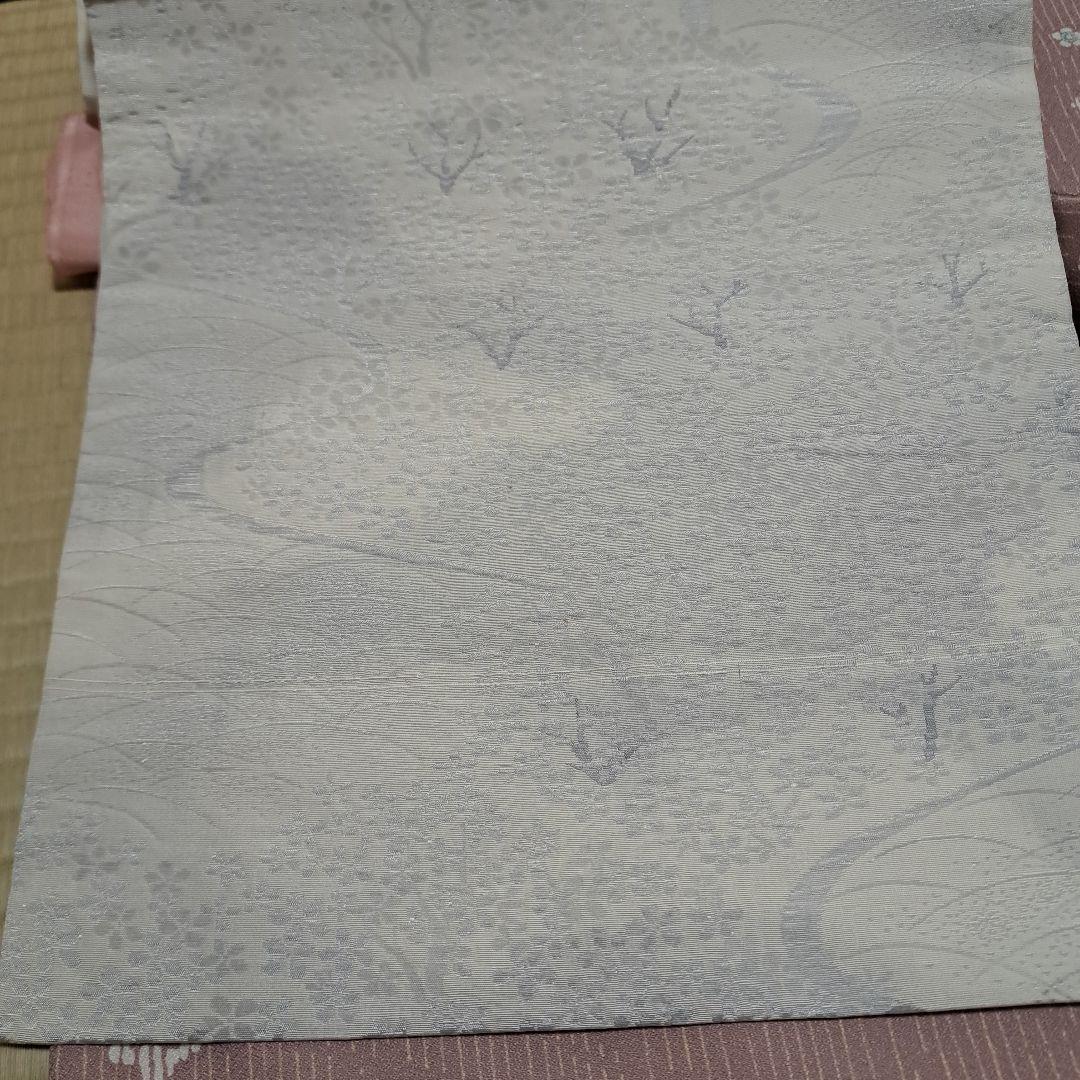 おにぎり21　洗える着物+名古屋帯　裄66　肩身丈164　+帯揚げ、帯締め