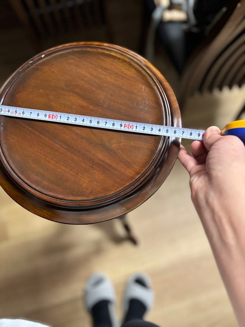 アンティーク調　花台　置き台　引き出し　イギリス製