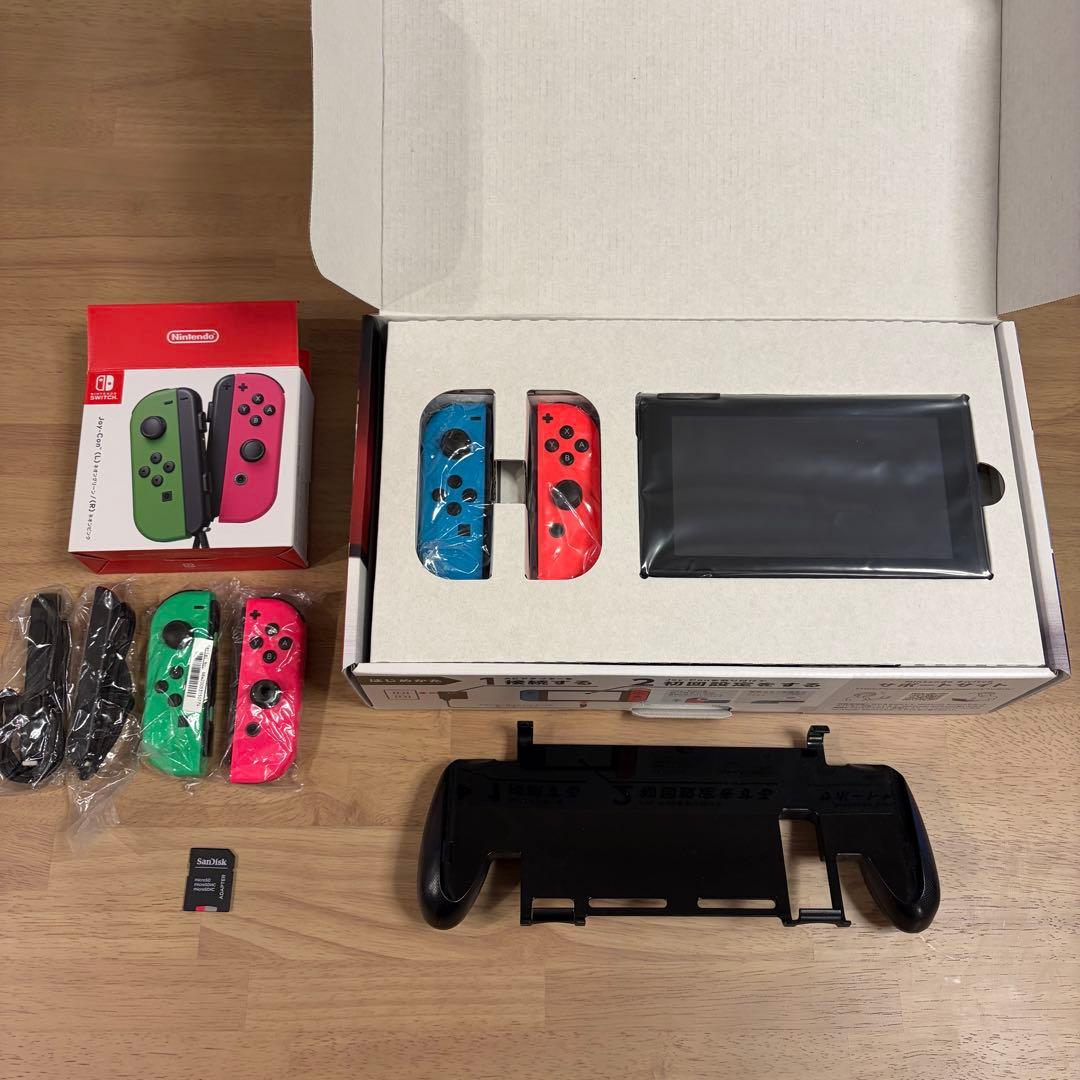 Nintendo Switch 本体 Joy-Con4個付 64GB SDカード