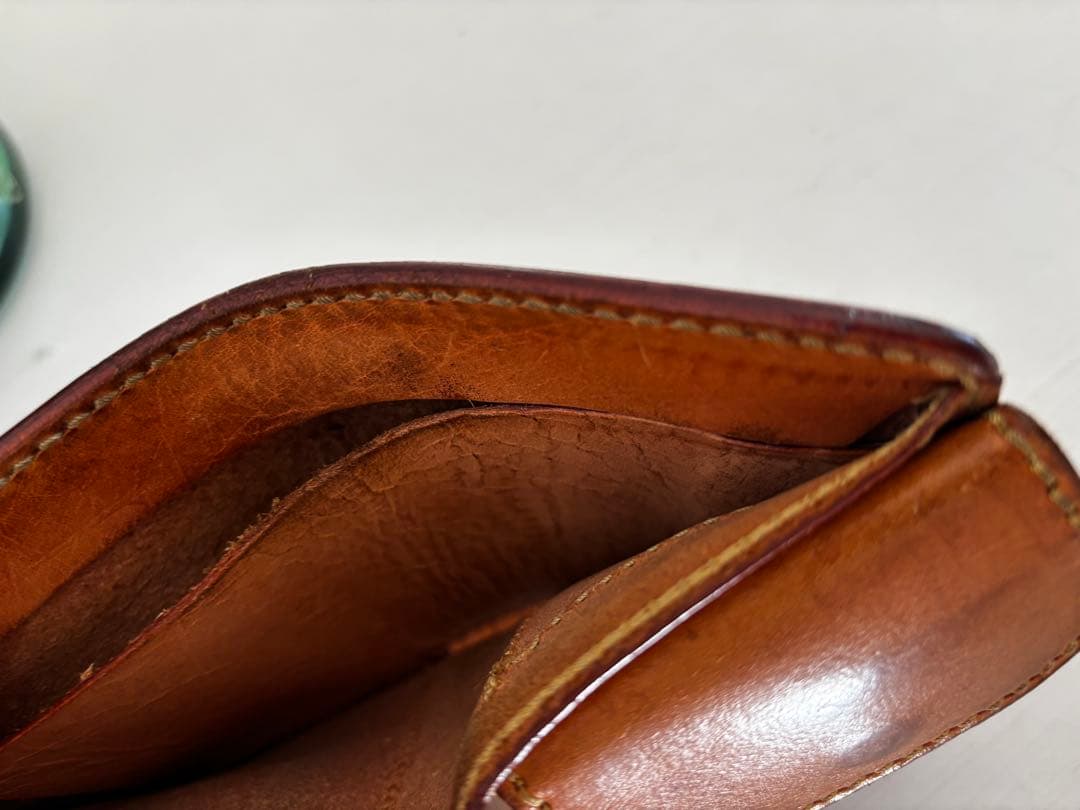 【美品】SAAD サード レザーウォレット バイソンコンチョ カービング 本革