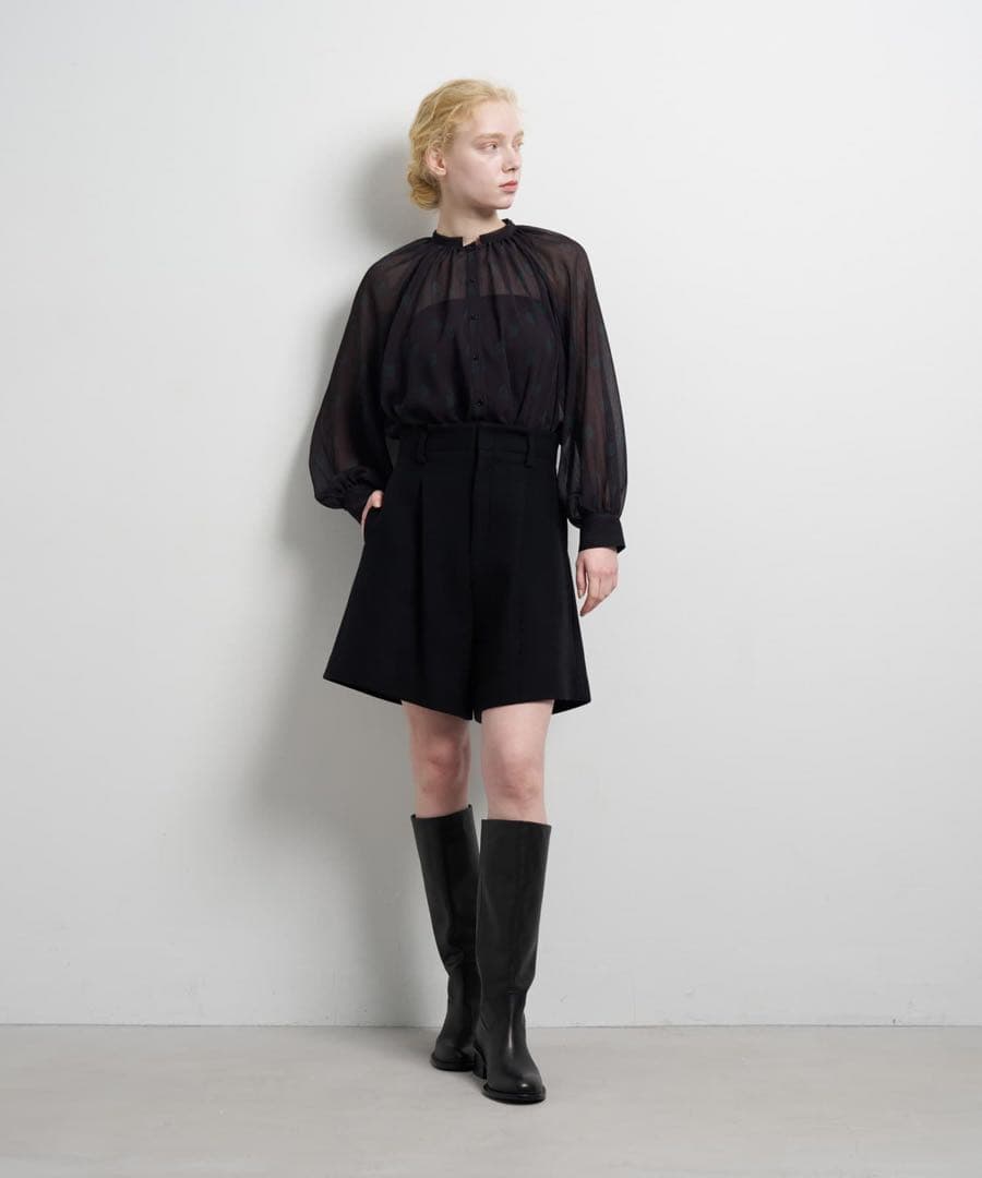 LANVIN en Bleu ♡ ウールメルトン ショートパンツ