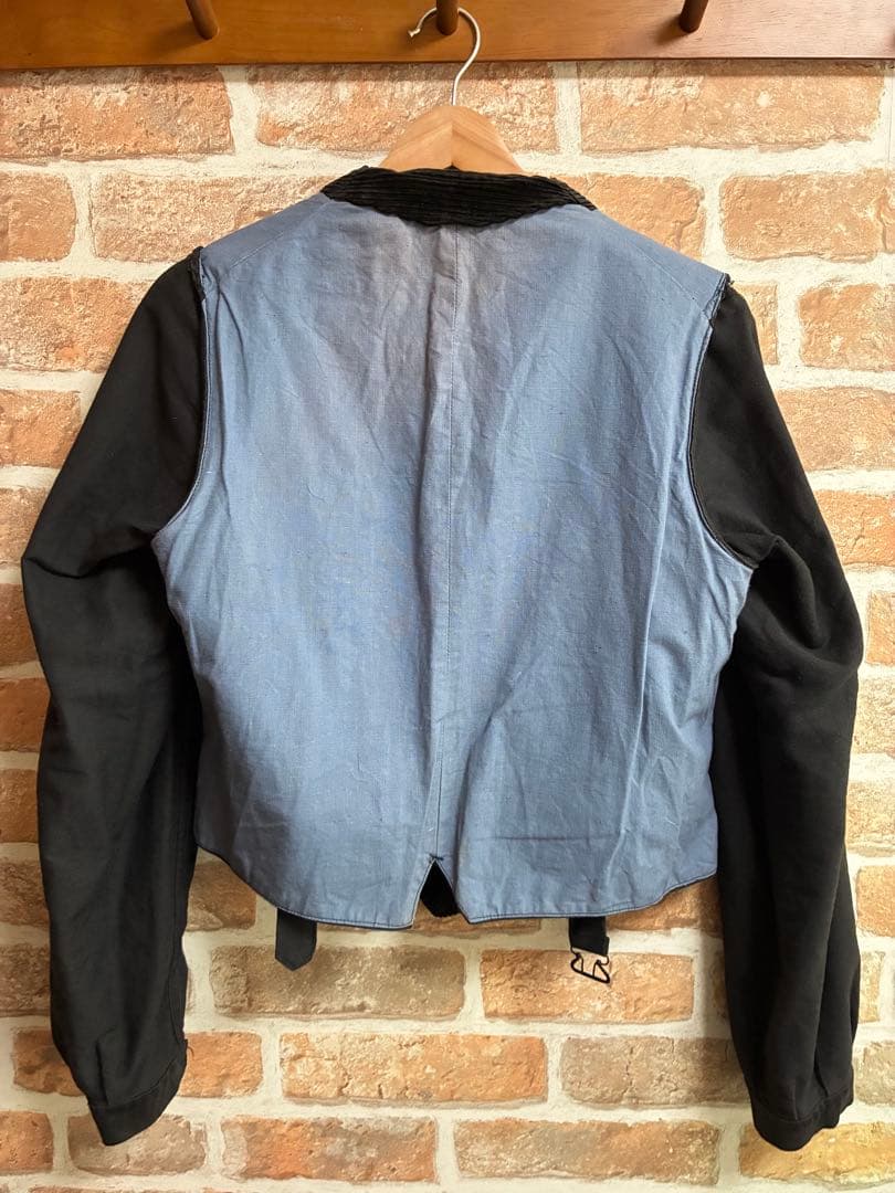 30s 40s フレンチヴィンテージ　ジレジャケット　サーヴァントコーデュロイ