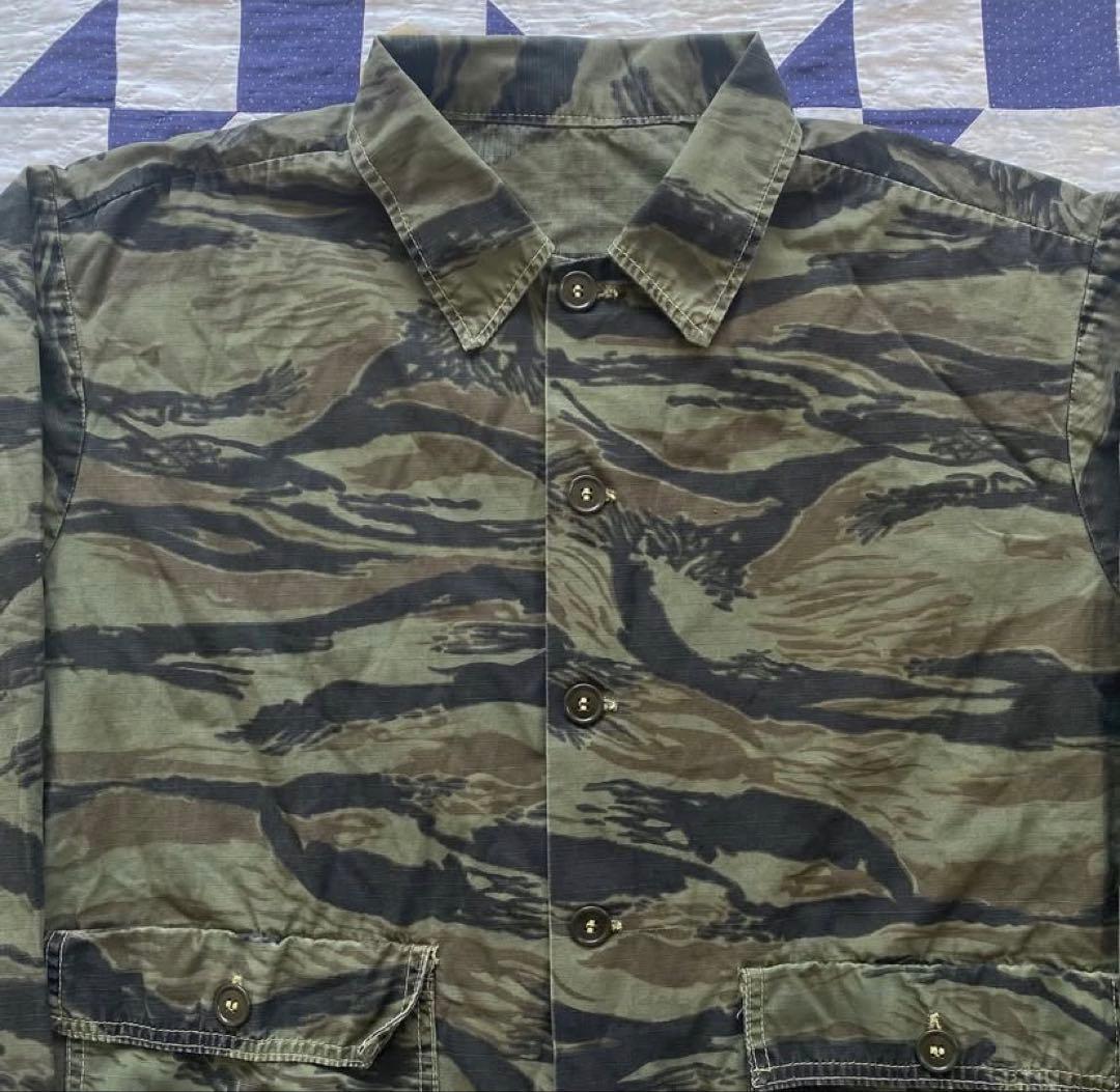 vintage タイガーストライプ タイガーカモ ジャケット ベトナム戦争 us