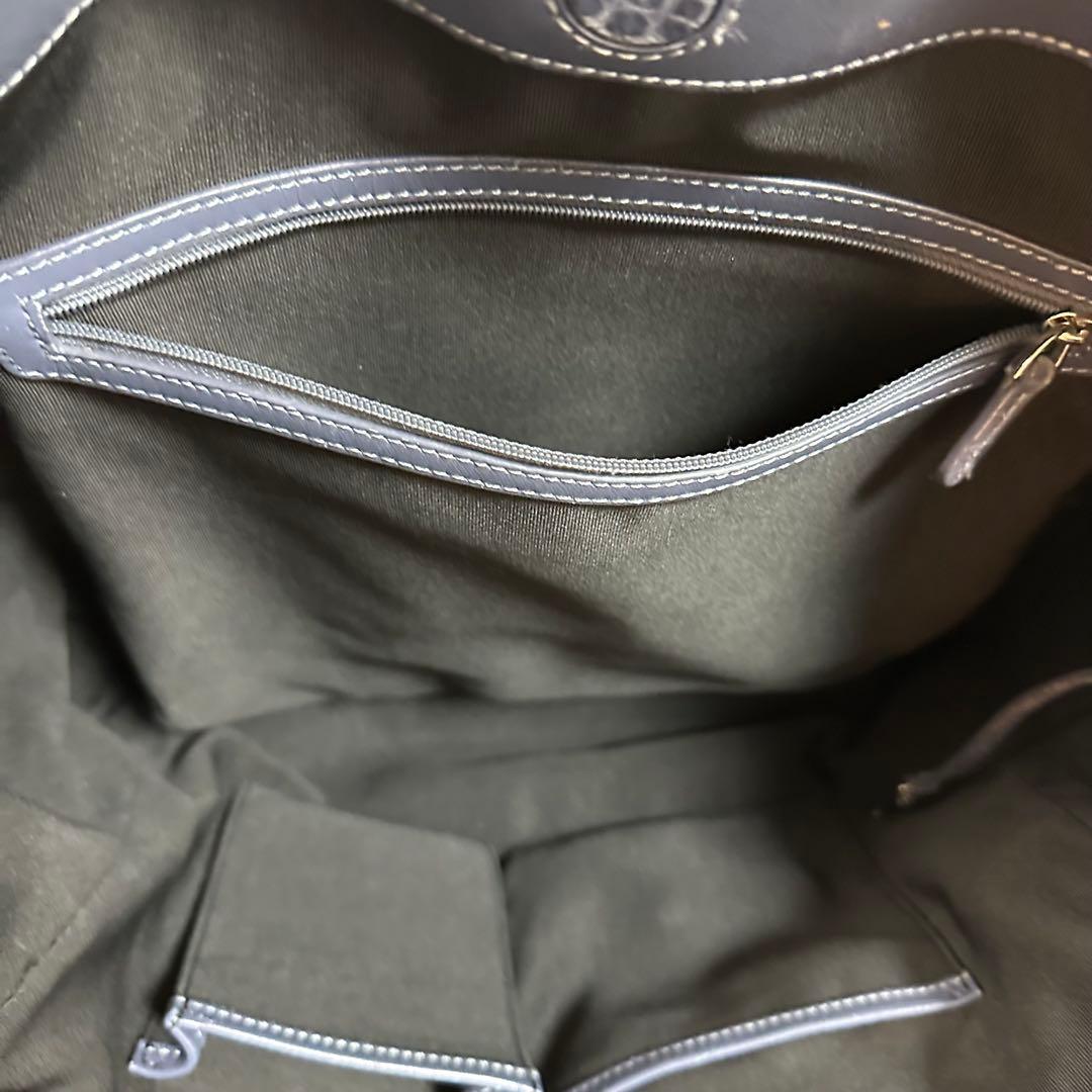 D*A様 ブルーグレー　クロコダイル　本革　2way トートバッグ