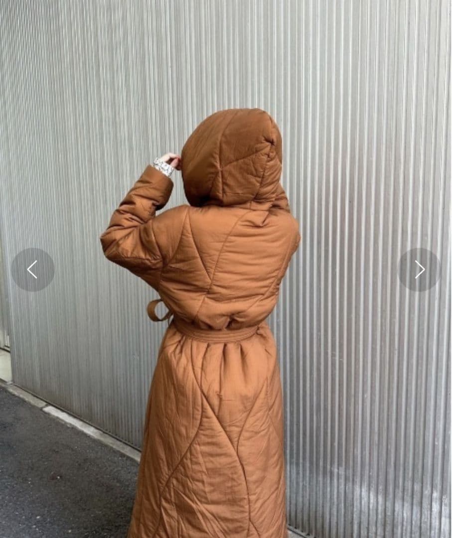 Ameri　WAVE STITCH HEAT POLAK LONG COAT