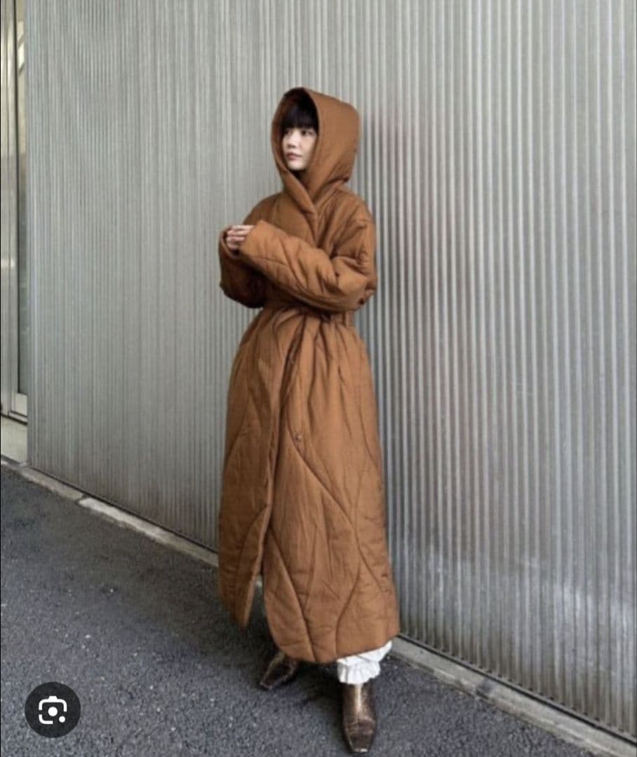 Ameri　WAVE STITCH HEAT POLAK LONG COAT