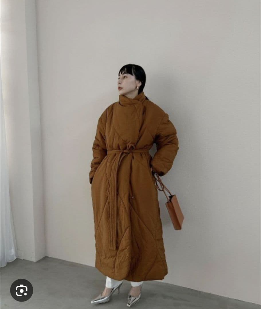 Ameri　WAVE STITCH HEAT POLAK LONG COAT