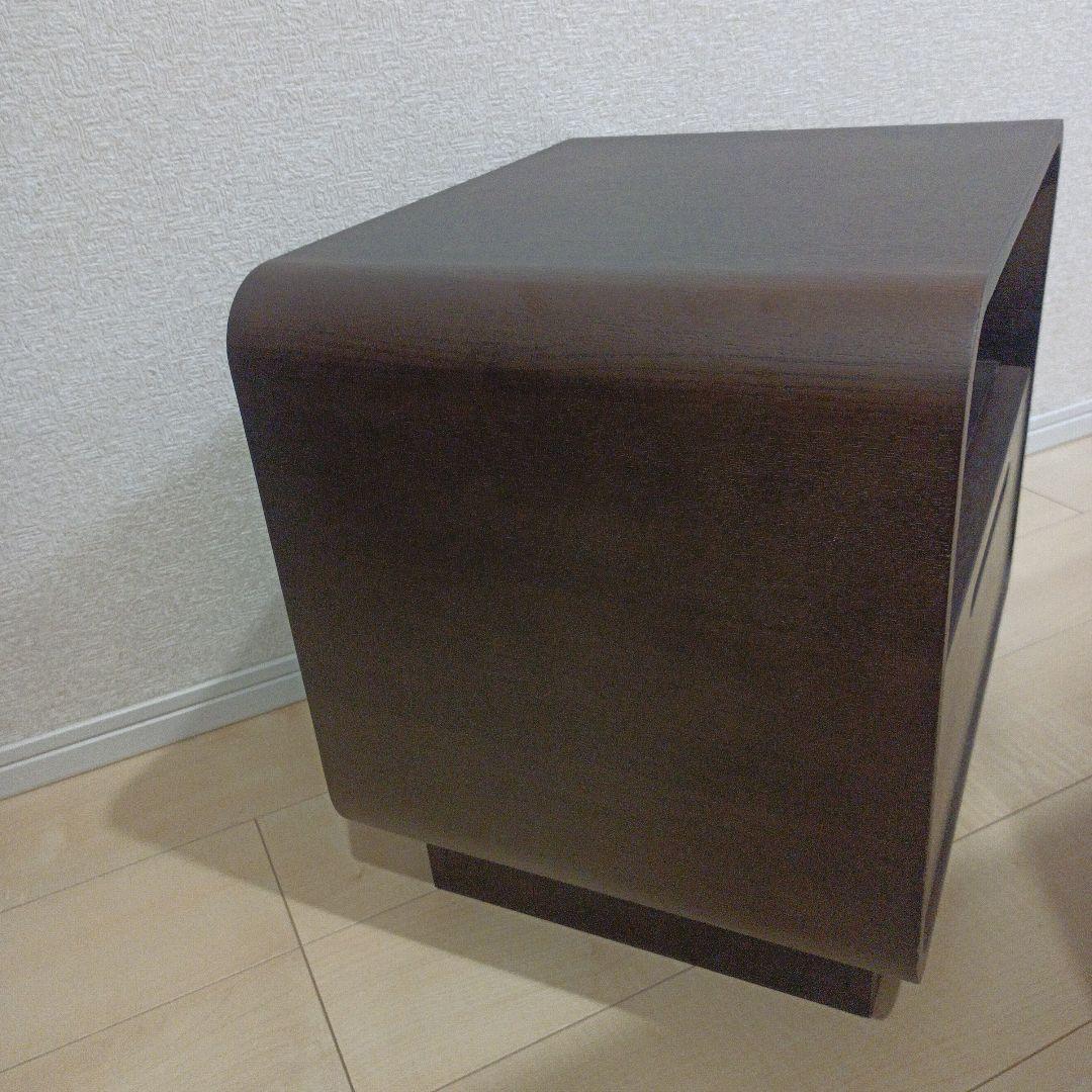 IDC大塚家具　ナイトサイドテーブル「インセンス2」ブラウン