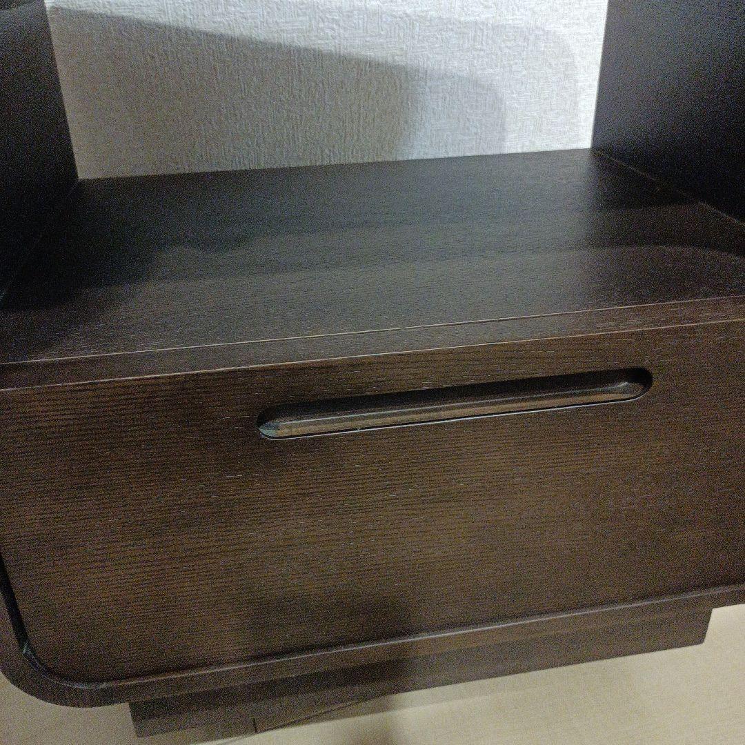 IDC大塚家具　ナイトサイドテーブル「インセンス2」ブラウン