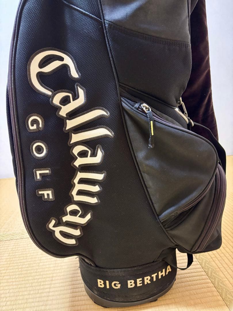 澤*蒼様 レトロ Callaway BIG BERTHA キャディバッグ　ブラッ