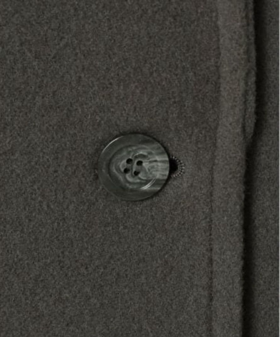 新品 尾州ウールモッサWブレストハーフコート