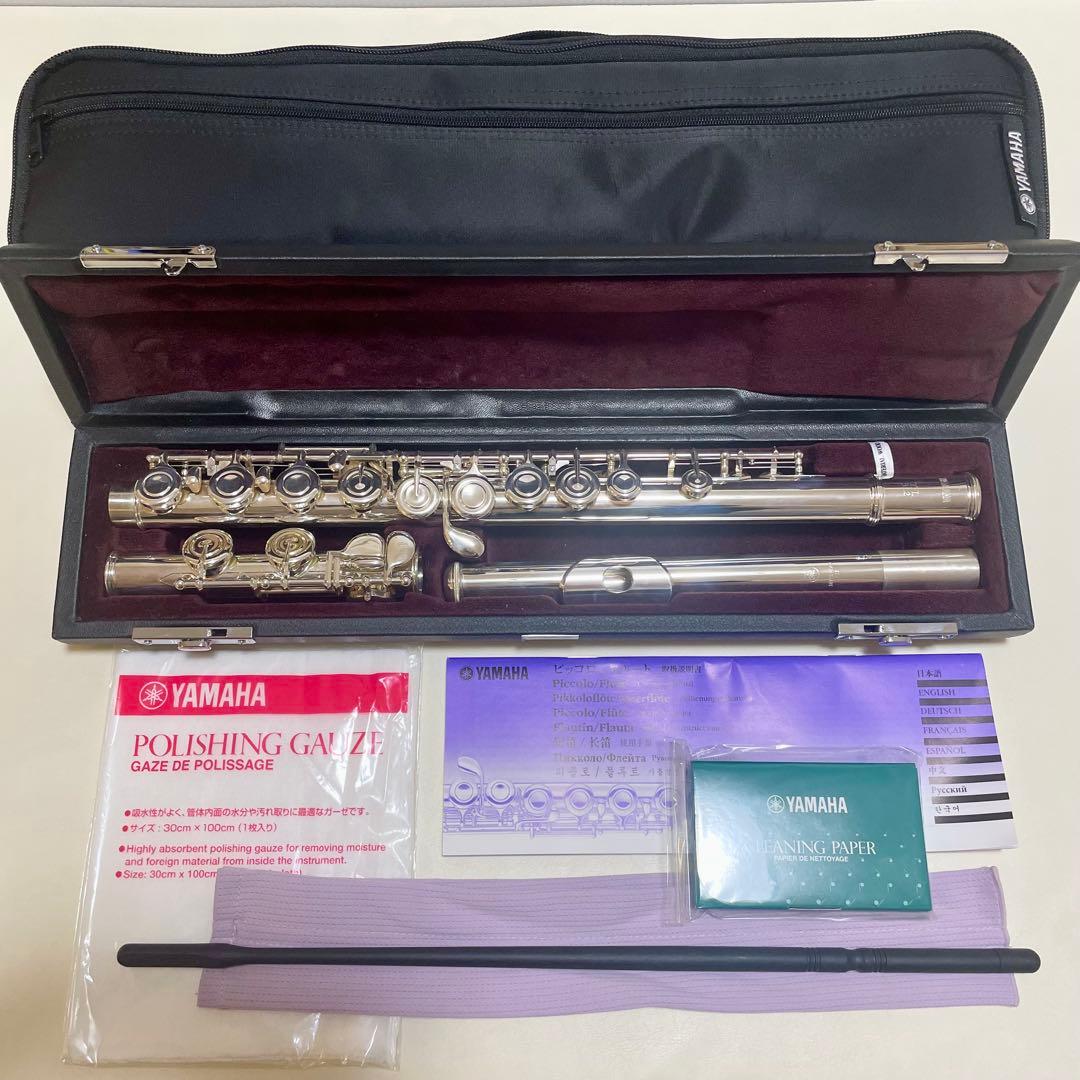 ★ほぼ未使用品★ フルート ヤマハ YFL312 頭部管銀製 ケース付き