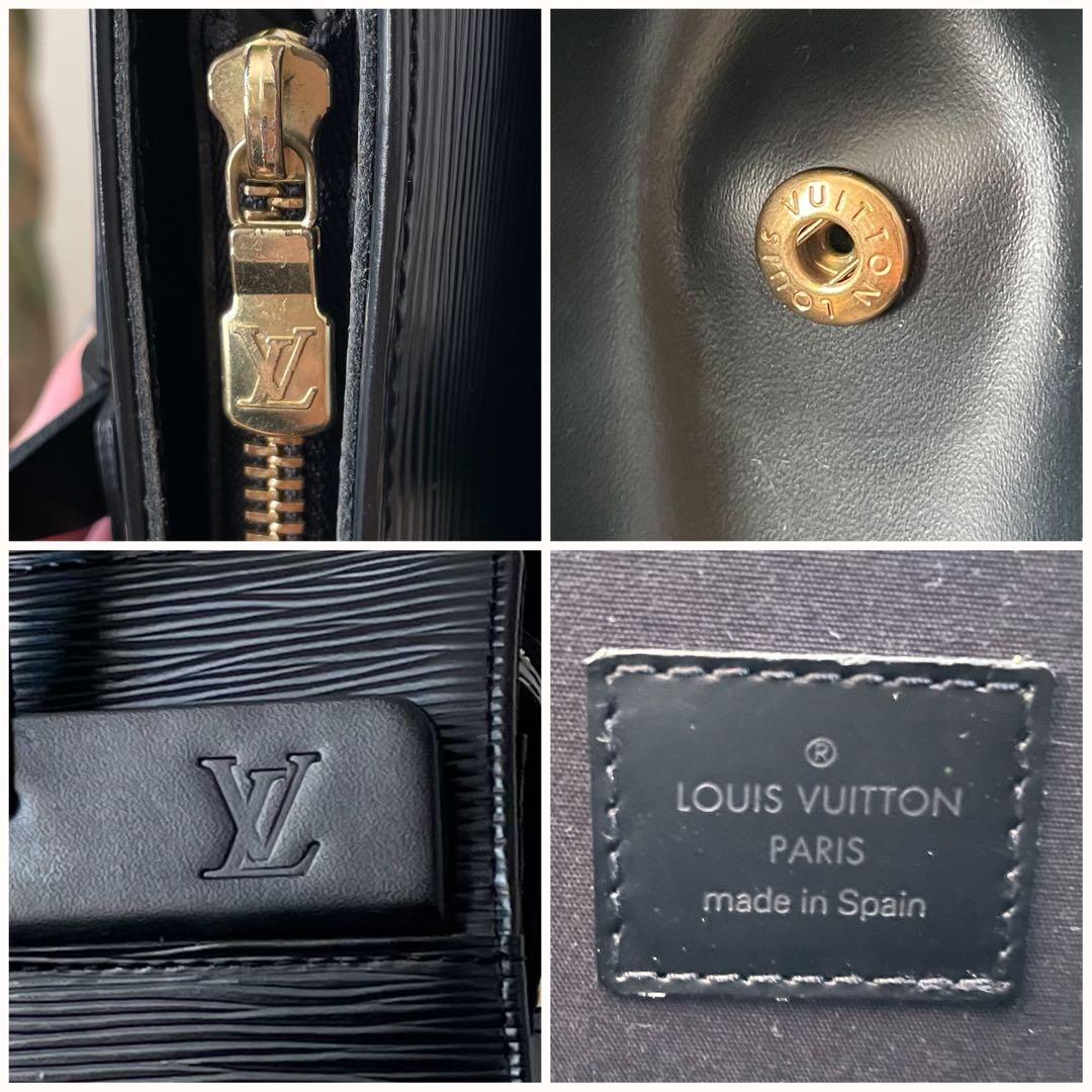 良品　ルイヴィトン　トートバッグ　クロワゼットPM エピ　ノワール　肩掛け可　黒