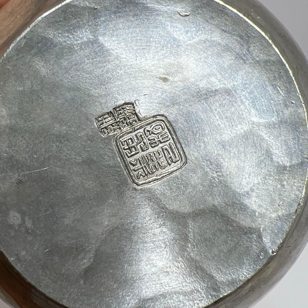 錫製　煎茶急須　199g 幅約10.5 ㎝　東さ8-0124①