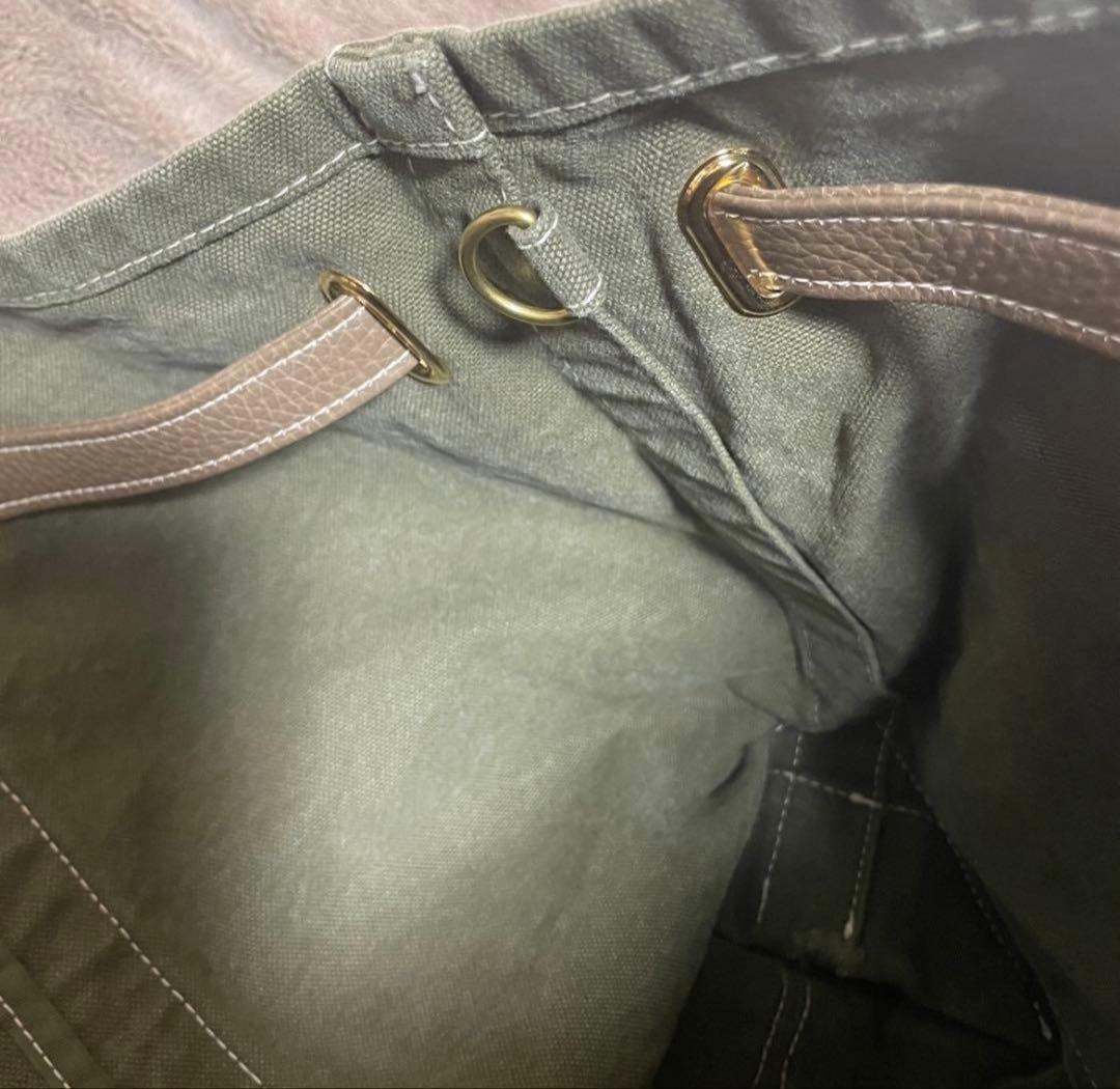 新品 sita parantica キャンバス Tote Bag L カーキ