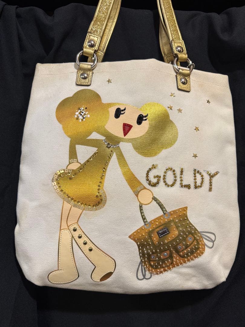 激レアコーチ goldyポピーちゃんトートバッグpoppy