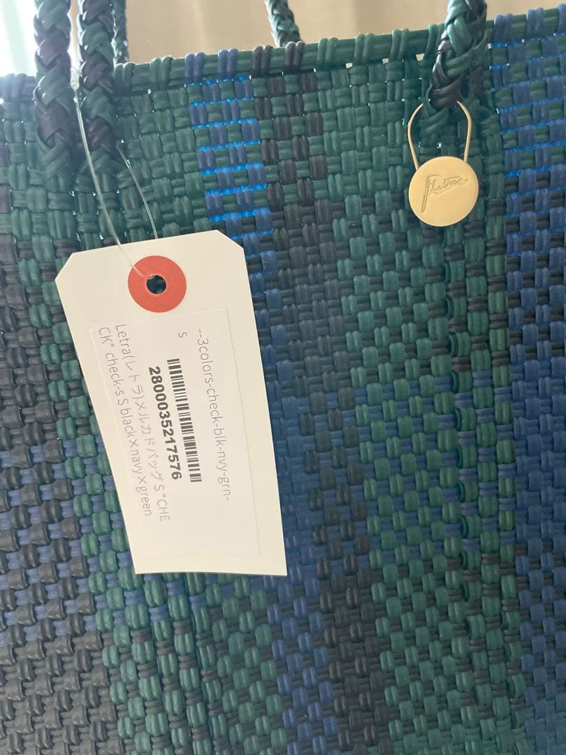 新品完売品LeToteレトラ✴︎メルカドバッグ3 COLORS CHECK かご