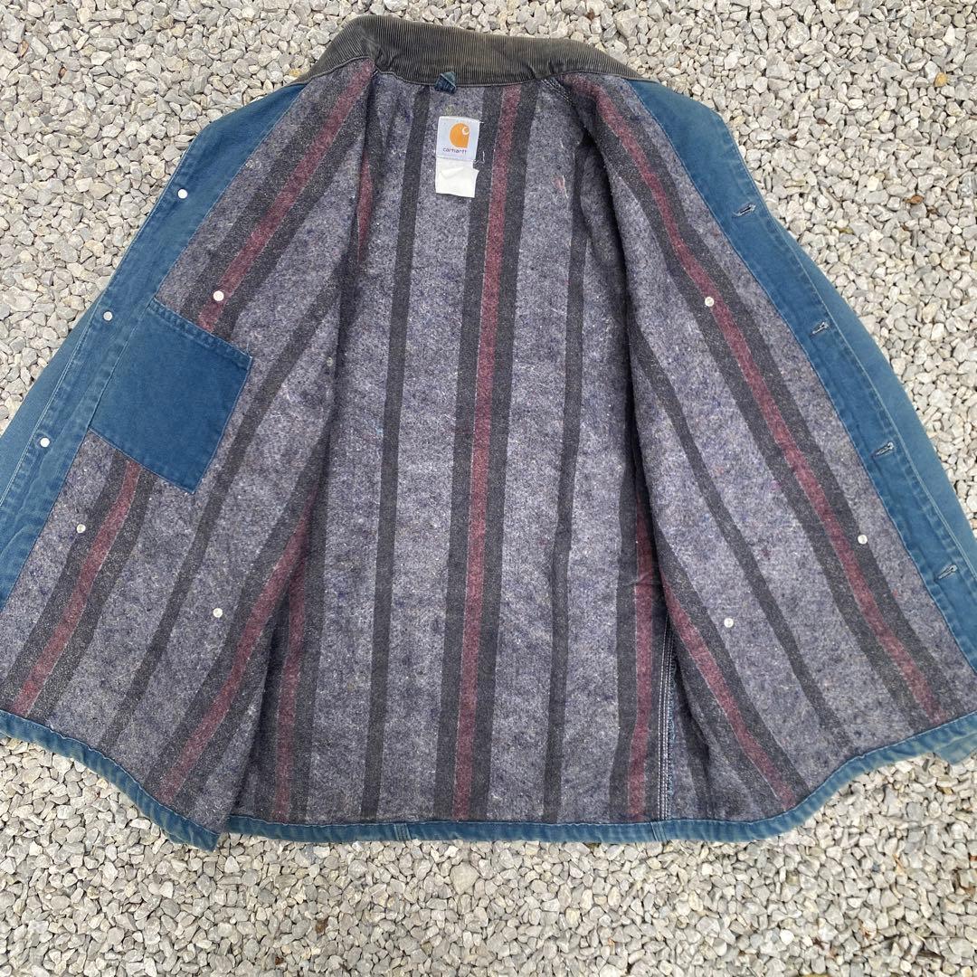 激レア(ブルー)Carhartt カーハートミシガンチョアコート90s USA製
