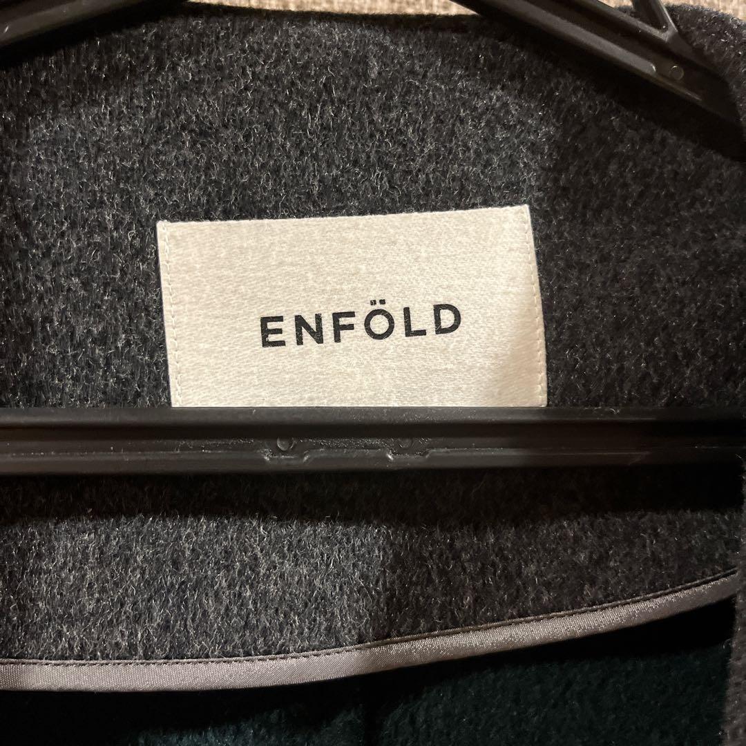 エンフォルドENFOLDウールリバーコート チェスターコート 38