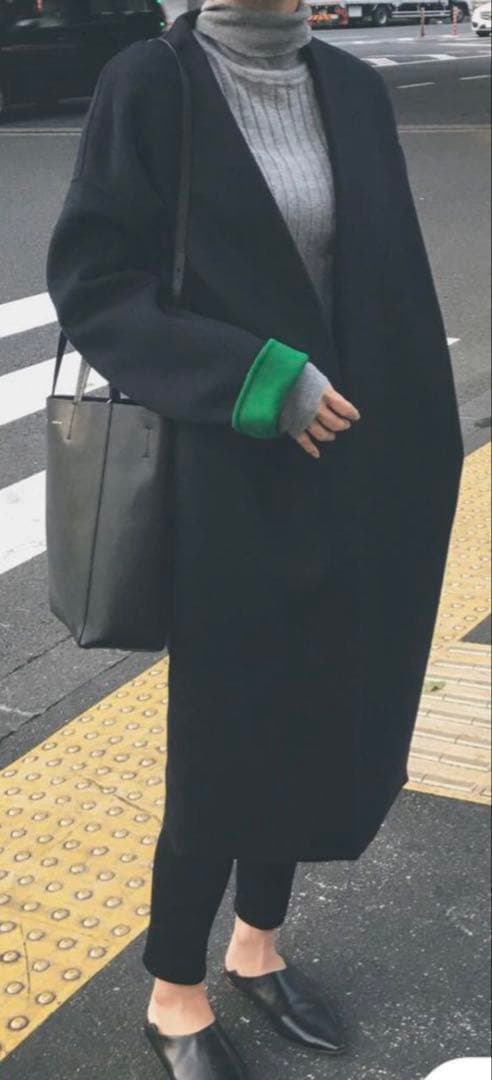 エンフォルドENFOLDウールリバーコート チェスターコート 38