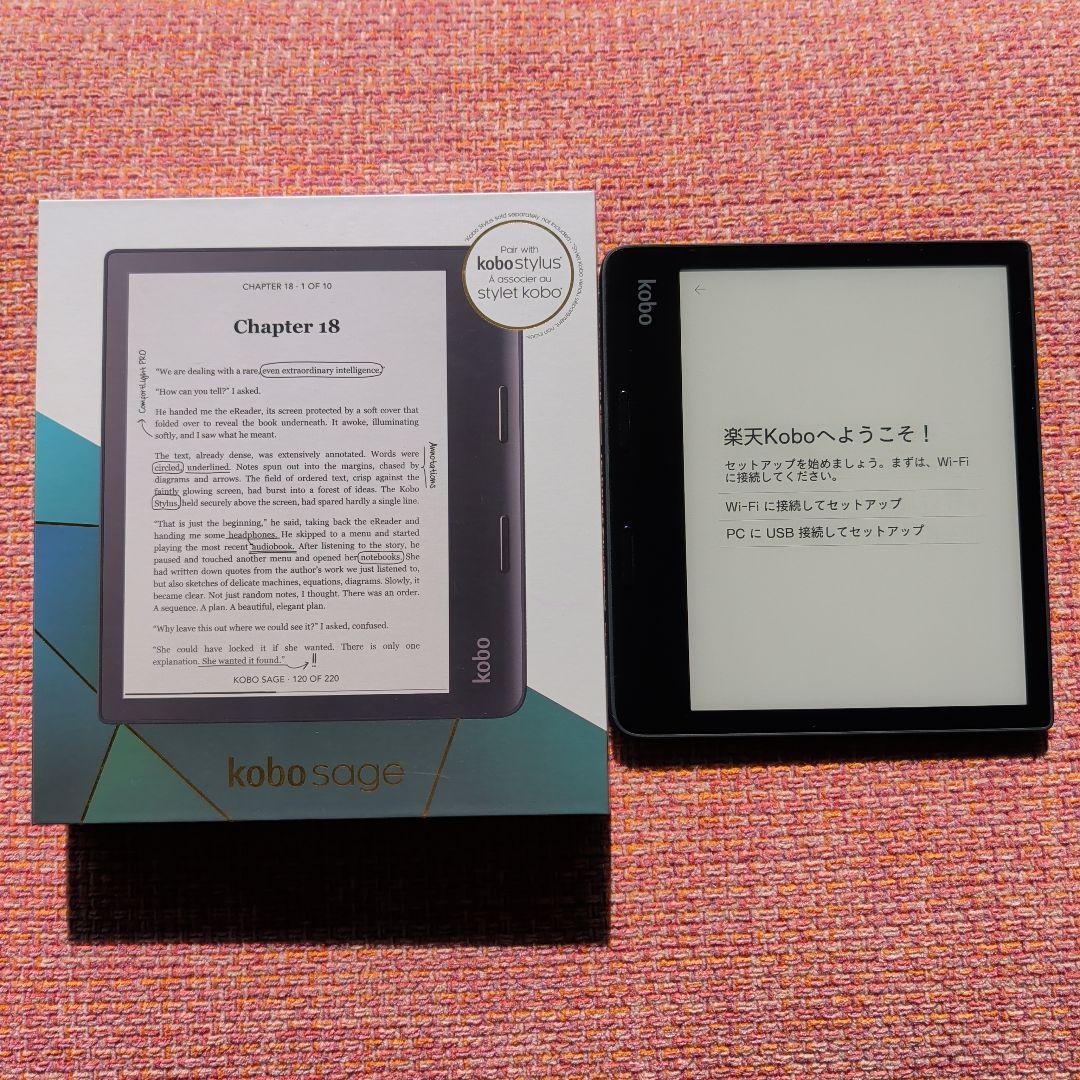 kobo Sage 電子書籍リーダー 本体、おまけ純正カバー付き、