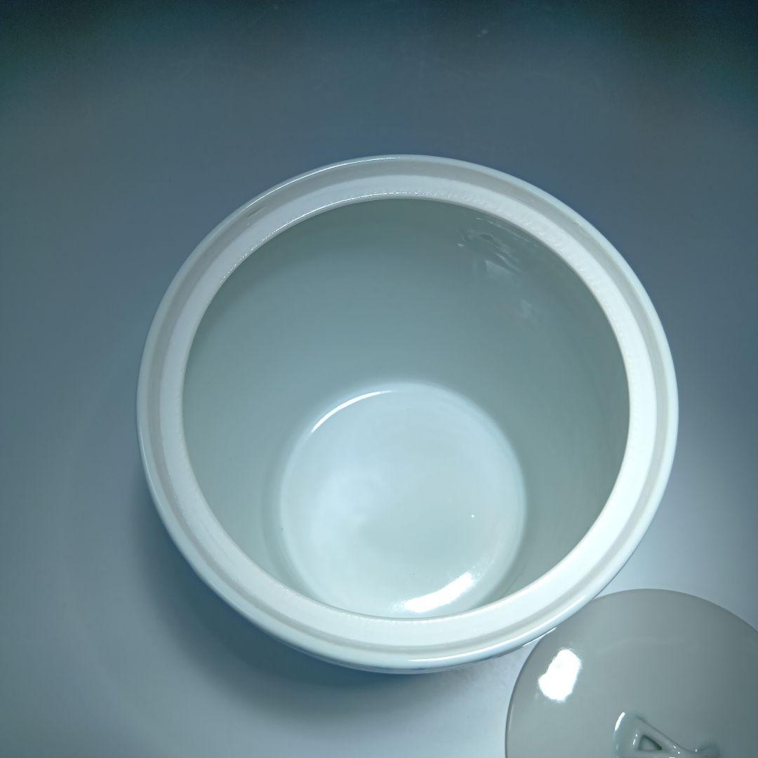 茶道具　(平安)静山作　染付水指　共箱