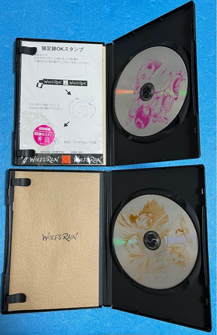 WOLFS・RAIN ウルフズレイン　DVD全巻＋生産特典ポスター＋猫スタンプ付