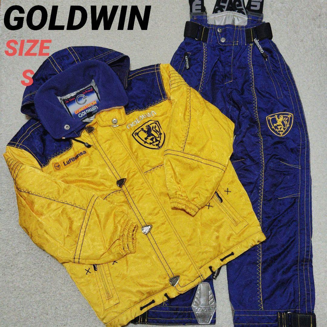 GOLDWIN　ゴールドウイン　スキーウェア　メンズ　S　上下セット　黄✕青