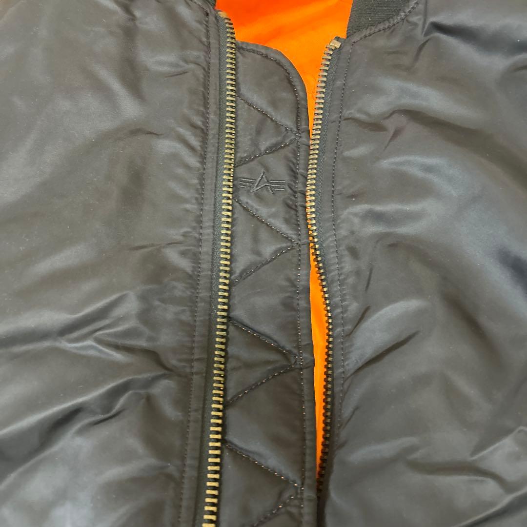 アルファインダストリーズ MA-1 ジャケット ブルゾン リバーシ ブラック