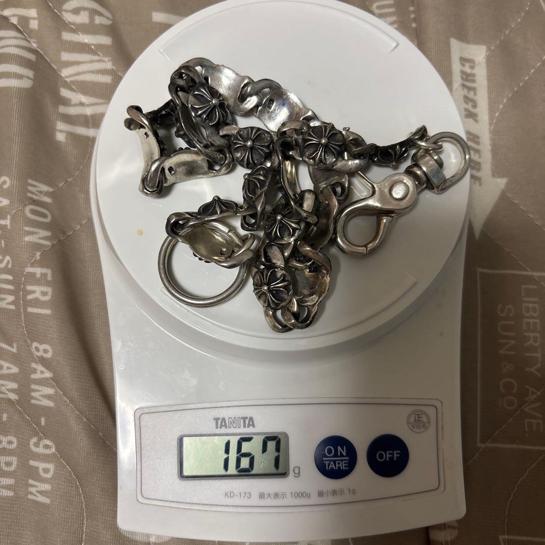 シルバー925ウォレットチェーンヴィンテージ