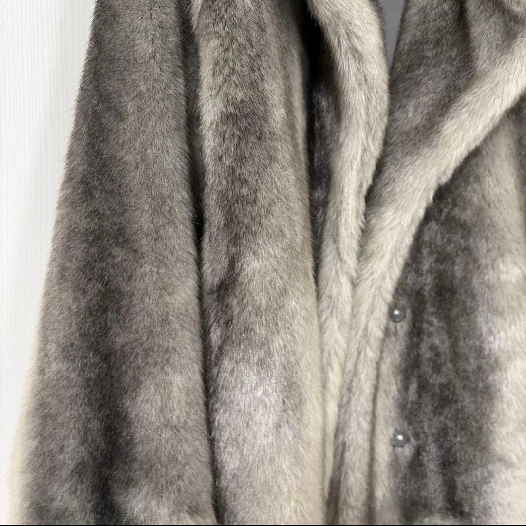 EMODA emoda エモダ　ミディフェイクファーコート　グレー