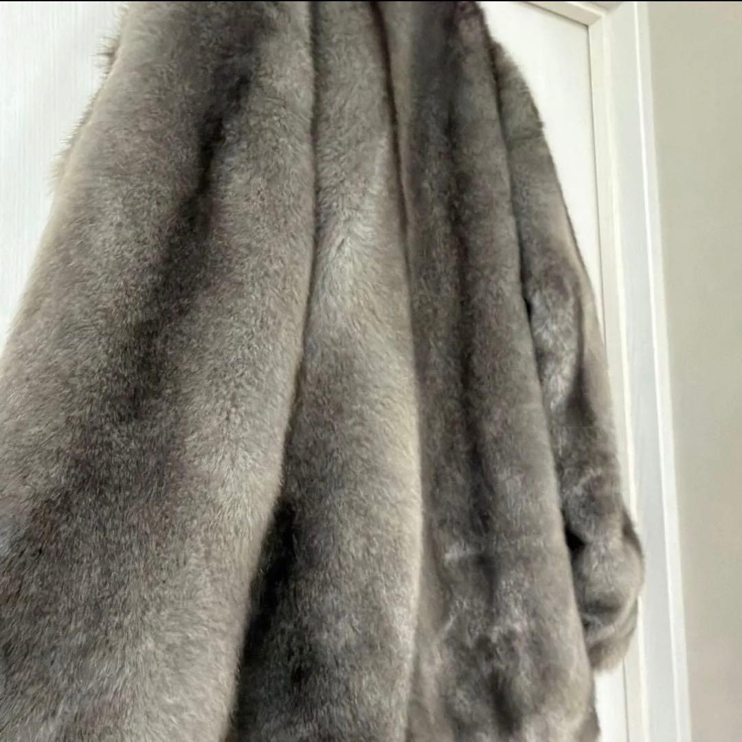 EMODA emoda エモダ　ミディフェイクファーコート　グレー