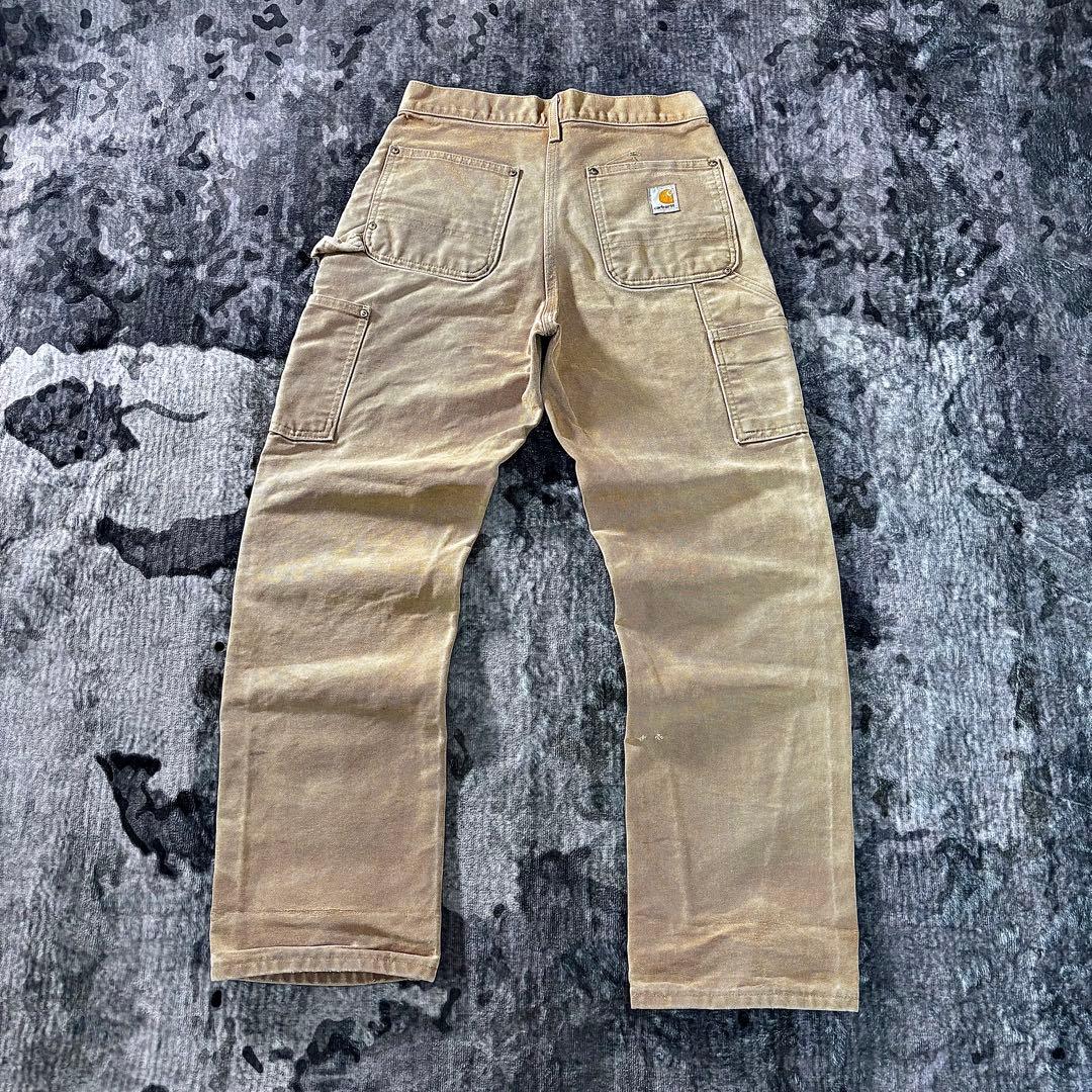 コメ欄セール！USA製 雰囲気系 Carhartt ダブルニー 実寸W35