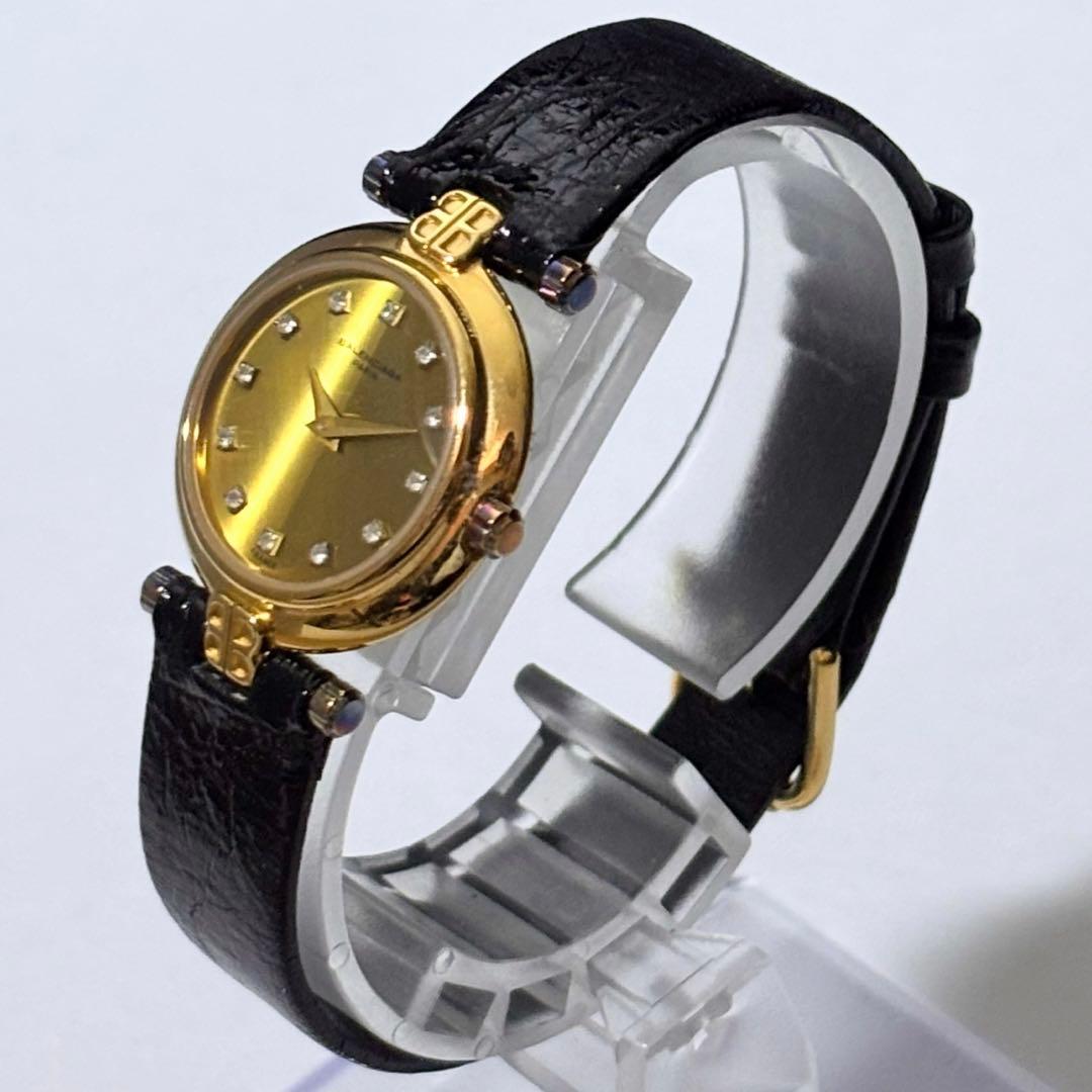 新品電池 バレンシアガ レディース腕時計 12P ダイヤ 18K GEP付属品.