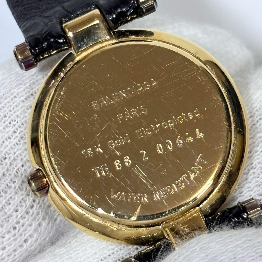 新品電池 バレンシアガ レディース腕時計 12P ダイヤ 18K GEP付属品.